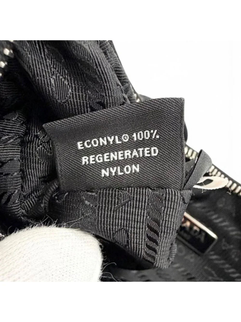 Prada Re Edition Re-Nylon Triangle Logo 2-Way Shoulder Bag Black